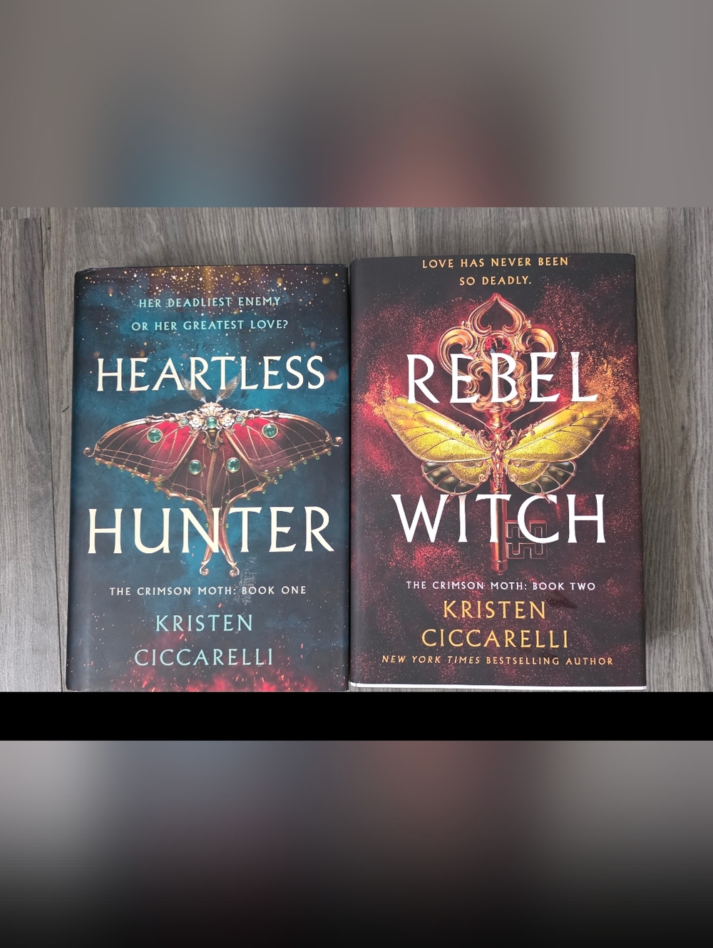 Rebel Witch & Heartless Hunter Hardcover Book Set — Red, Gold, Teal Covers
